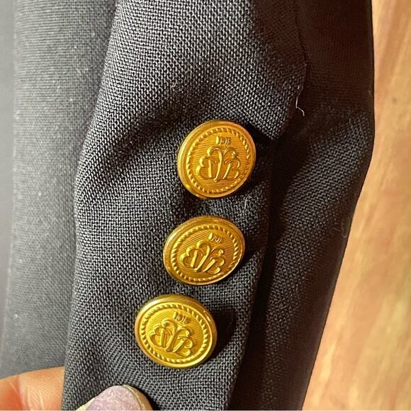 Vintage Brooks Brothers Wool Classic Navy Blazer - Picture 6 of 7